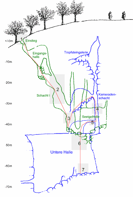 Karte des Todsburger Schachtes